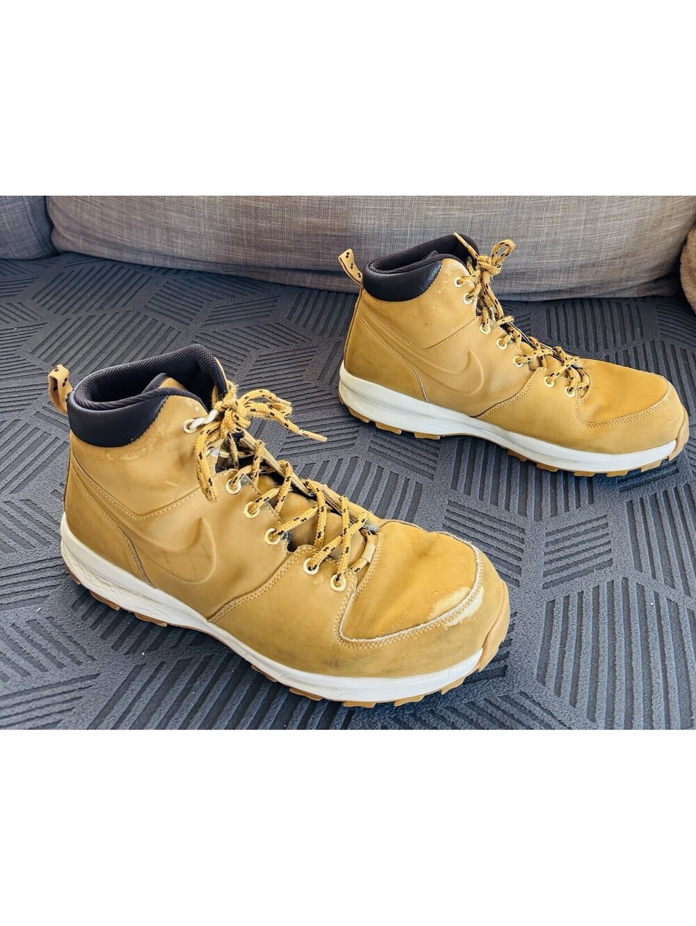 Nike Manoa Leather Wheat Brown Men's work Boots Size 14 - Fair Condition